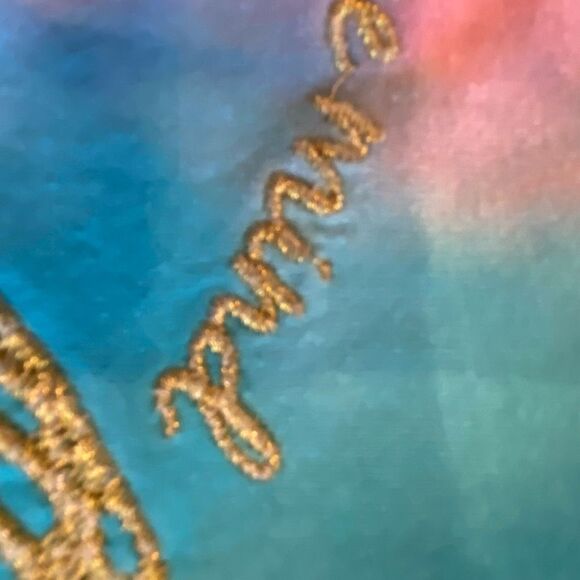 Love Peace Lip Gloss Tie Dye Butterfly Short Sleeve Rainbow Tee Toddler Size 4 - Picture 12 of 14